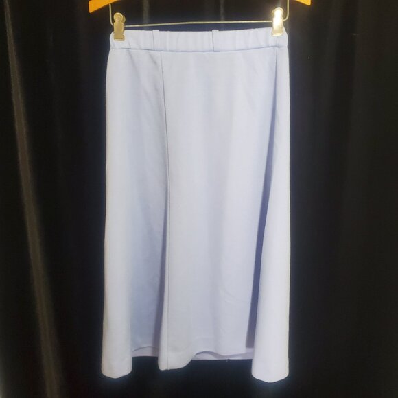 Vintage Devon IGLWU Union Made Size 10 Powder blue Polyester Midi Pencil skirt - Picture 11 of 11